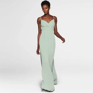 Evening Collective Harper Sage Bridesmaids dress